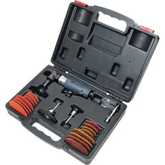 Ingersoll-Rand - 1/4" Collet, Angle Handle, Air Angle Die Grinder - 20,000 RPM, Rear Exhaust, 6 CFM, 0.33 hp - All Tool & Supply