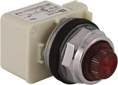 Schneider Electric - 120 V Red Lens Incandescent Pilot Light - Round Lens, Screw Clamp Connector - All Tool & Supply