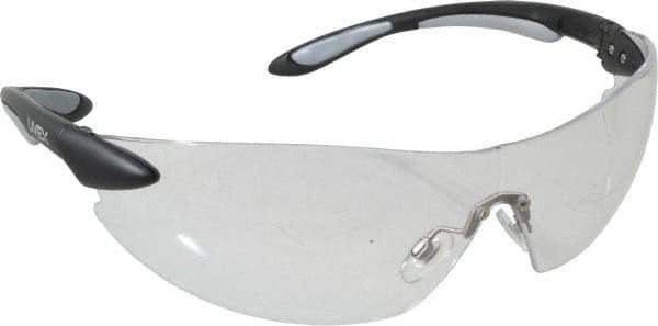 Uvex - Clear Lenses, Frameless Safety Glasses - Anti-Fog, Scratch Resistant, Plastic Frame, Size Universal, Wrap Around - All Tool & Supply