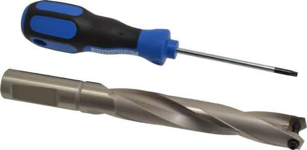 Guhring - 0.787 to 0.807" Diam, 106.3mm Max Depth, 19.05mm Shank Diam, 189mm OAL, Replaceable Tip Drill - HT 800 WP Insert, Series 4108 - All Tool & Supply