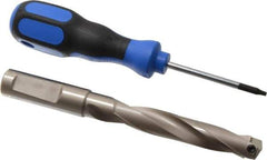 Guhring - 14.99mm Diam, 77.8mm Max Depth, 16mm Shank Diam, 150mm OAL, Replaceable Tip Drill - HT 800 WP Insert, Series 4108 - All Tool & Supply