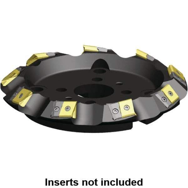 Kennametal - 12" Cut Diam, 2-1/2" Arbor Hole, 17.15mm Max Depth of Cut, 45° Indexable Chamfer & Angle Face Mill - 10 Inserts, LN.U 2410... Insert, Right Hand Cut, 10 Flutes, Series MEGA45 - All Tool & Supply