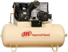 Ingersoll-Rand - 10 hp, 120 Gal Stationary Electric Horizontal Screw Air Compressor - Three Phase, 175 Max psi, 35 CFM, 460 Volt - All Tool & Supply