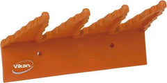 Vikan - 22 Lb, 6-1/2" Wide, 2-1/2" High, Polypropylene, Wall Bracket - 9-1/2" Long, 3 Holders - All Tool & Supply