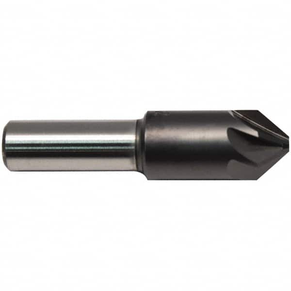 M.A. Ford - 5/8" Head Diam, 3/8" Shank Diam, 6 Flute 60° High Speed Steel Countersink - All Tool & Supply