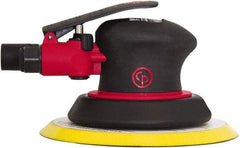 Chicago Pneumatic - 12,000 OPM, 8 CFM Air Consumption, Palm Air Orbital Sander - Round Pad, 1/4" Inlet - All Tool & Supply