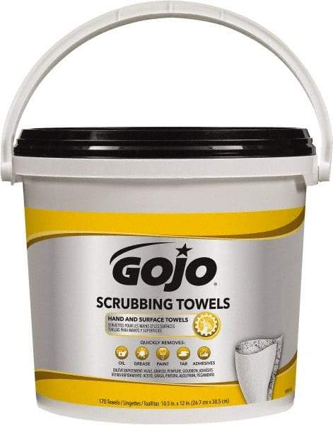 GOJO - Pre-Moistened Hand Cleaning Wipes - Canister, 12-1/4" x 10-1/2" Sheet Size, Red - All Tool & Supply