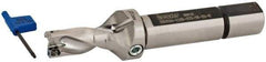 Iscar - 1.19" Max Drill Depth, 2xD, 19/32" Diam, Indexable Insert Drill - 2 Inserts, 3/4" Shank Diam, Straight Shank - All Tool & Supply