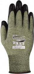 Ansell - Size XS, Neoprene Coated Kevlar, Flame Resistant Gloves - Kevlar Lined, 12 cal/Sq cm Max Arc Protection, ANSI S11.11, NFPA70E & CGSB 155.20-2000 - All Tool & Supply