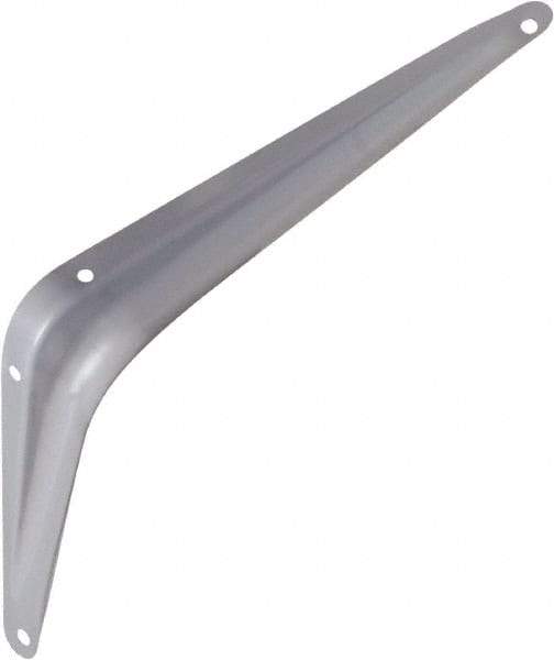 National Mfg. - 100 Lb Capacity, Gray Shelf Brackets - 6" Long x 8" High x 1.667" Wide - All Tool & Supply