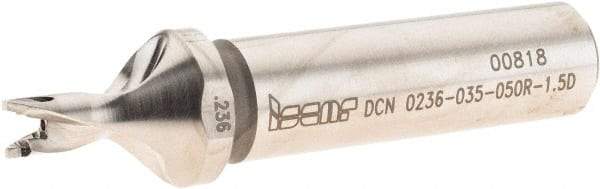 Iscar - 0.236" to 1/4" Diam, 1.5xD, 0.35" Max Depth, 1/2" Shank Diam, 2.87" OAL, Replaceable-Tip Drill - FCP, ICK, ICK-2M, ICM, ICN, ICP, iCP-2M Insert, 6 Seat Size, 51643898 Toolholder, Series SumoCham - All Tool & Supply