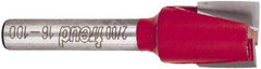 Freud - 1/2" Cut Diam, 1/2" Length of Cut, 0 Flute Mortising Edge Profile Router Bit - Carbide-Tipped, 1/4" Shank Diam, 2" OAL, Proprietary Coating - All Tool & Supply