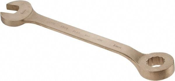 Ampco - 1-13/16" 12 Point Offset Combination Wrench - 15° Offset Angle, 22-3/4" OAL, Aluminum Bronze, Plain Finish - All Tool & Supply