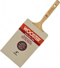 Wooster Brush - 3" Flat Nylon/Polyester Varnish Brush - 3-3/16" Bristle Length, 6-1/4" Maple Dowel Handle - All Tool & Supply