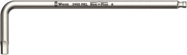 Wera - 4mm Hex, Long Arm, Hex Key - 137mm OAL, Metric System of Measurement - All Tool & Supply