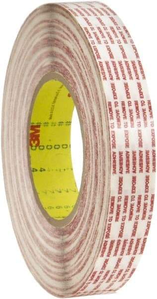 3M - 1-1/2" x 540 Yd Rubber Adhesive Double Sided Tape - 6 mil Thick, Polypropylene Film Liner, Series 476XL - All Tool & Supply