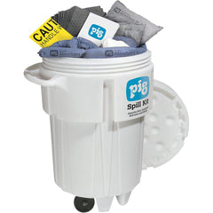 Spill Kits; Kit Type: Universal Spill Kit; Container Type: Overpack; Absorption Capacity: 60 gal; Color: White; Portable: Yes; Capacity per Kit (Gal.): 60 gal