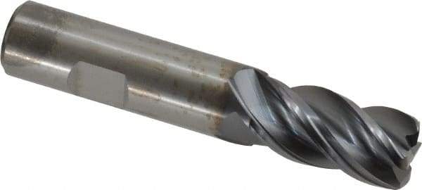 Kennametal - 3/4", 4 Flute, Solid Carbide, 0.12" Corner Radius End Mill - 4" OAL, 1-1/2" LOC - All Tool & Supply