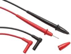 Fluke - Black/Red Electrical Test Equipment Leads - Use with Electrical Test Equipment with 4mm Adapters - All Tool & Supply