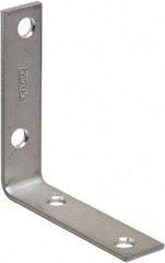 National Mfg. - 3" Long x 3/4" Wide, Steel, Corner Brace - Zinc Plated - All Tool & Supply