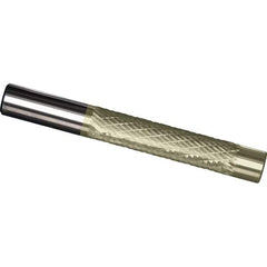 Made in USA - 12mm Diam, 50mm LOC, Solid Carbide Diamond Pattern Router Bit - Right Hand Cut, 100mm OAL - All Tool & Supply