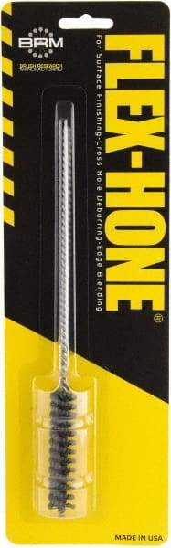 Brush Research Mfg. - 1/2" to 0.551" Bore Diam, 0.8333333 Grit, Aluminum Oxide Flexible Hone - Extra Fine, 8" OAL - All Tool & Supply