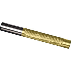 Made in USA - 3/8" Diam, 2" LOC, Solid Carbide Diamond Pattern Router Bit - Right Hand Cut, 4" OAL, 3/8" Shank Diam, Use on Cast Iron, Stainless, Steel, Titanium - All Tool & Supply