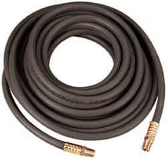 Value Collection - 1/2" ID x 0.787" OD 25' Long Multipurpose Air Hose - MNPT x MNPT Ends, 200 Working psi, 1/2" Fitting, Black - All Tool & Supply