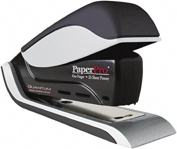 PaperPro - 25 Sheet Half Strip Stapler - Black/Silver - All Tool & Supply