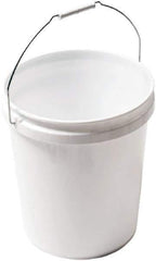 SEYMOUR-MIDWEST - 5 Gal, Plastic Round White Bucket & Pail Kit - Handle Included - All Tool & Supply