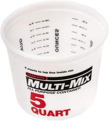 SEYMOUR-MIDWEST - 5 Qt, Plastic Round White Bucket & Pail Kit - All Tool & Supply