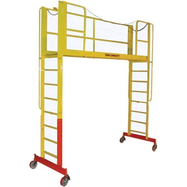 TRI-ARC - Rolling & Wall Mounted Ladders & Platforms Type: Double Entry Work Platform Style: Adjustable Height - All Tool & Supply