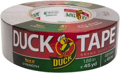 Duck - 1-7/8" x 45 Yds Silver Duct Tape - 11.5 mil, Rubber Adhesive, Vinyl Backing, 32 Lb/ln Tensile Strength, Series DUC - All Tool & Supply