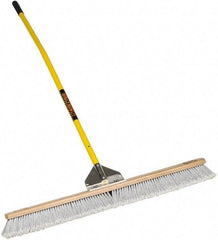 SEYMOUR-MIDWEST - 24" Fine Particle Polypropylene Push Broom - 3" Bristle Length, Wood Block, Bolt-On Handle Connection, Handle Included - All Tool & Supply