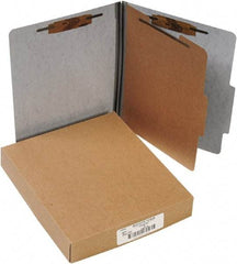 ACCO - 11 x 8 1/2", Letter Size, Gray, File Folders with Top Tab - Right of Center Tab Cut Location - All Tool & Supply