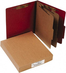 ACCO - 11 x 8 1/2", Letter Size, Earth Red, File Folders with Top Tab - Right of Center Tab Cut Location - All Tool & Supply