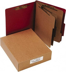 ACCO - 11 x 8 1/2", Letter Size, Earth Red, File Folders with Top Tab - Right of Center Tab Cut Location - All Tool & Supply