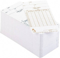 Acroprint Time Recorder - 3-2/5" High x 3-2/5" Wide Weekly/Bi-Weekly/Twice Monthly Time Cards - White, Use with Acroprint Model ATR120 - All Tool & Supply