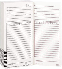 Acroprint Time Recorder - 9/10" High x 3-2/5" Wide Weekly Time Cards - White, Use with Acroprint Model ES1000 - All Tool & Supply