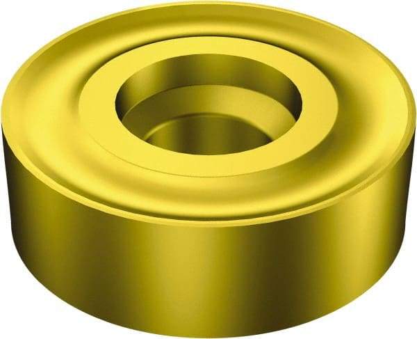 Sandvik Coromant - RNMX5018 MR Grade 2135 Carbide Turning Insert - TiCN/AI2O3/TiN Finish, Round, 2" Inscr Circle, 18mm Thick - All Tool & Supply