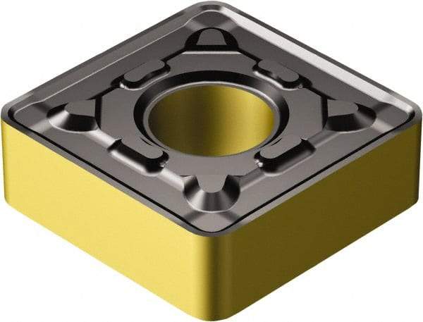 Sandvik Coromant - SNMG433 PR Grade 4305 Carbide Turning Insert - TiCN/Al2O3/TiN Finish, 90° Square, 1/2" Inscr Circle, 3/16" Thick, 3/64" Corner Radius - All Tool & Supply