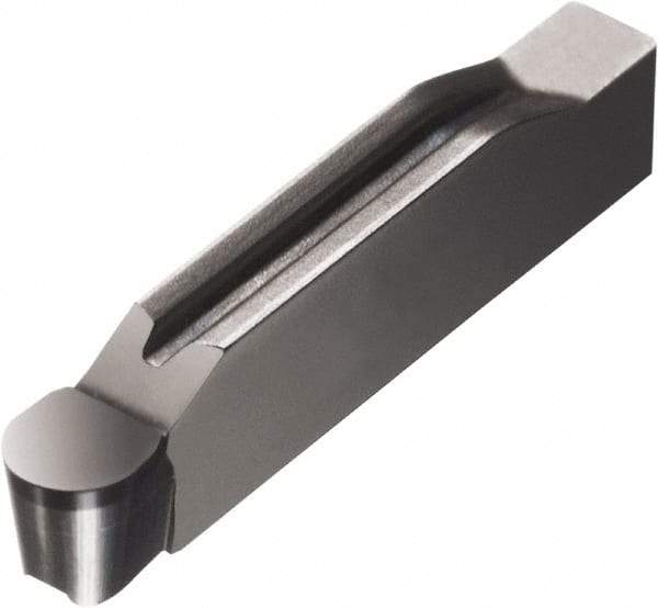 Sandvik Coromant - 0500N123 Grade 7015, 5mm Cutting Width CBN Grooving Insert - 0.7mm Max Depth of Cut, Neutral, 2.5mm Corner Radius, TiN Finish - All Tool & Supply