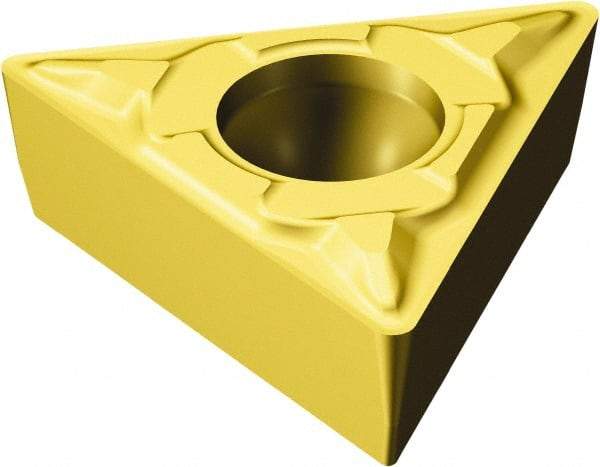 Sandvik Coromant - TCMT32.51 KF Grade 3005 Carbide Turning Insert - TiCN/Al2O3/TiN Finish, 60° Triangle, 3/8" Inscr Circle, 5/32" Thick, 1/64" Corner Radius - All Tool & Supply