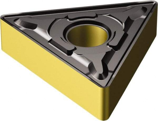 Sandvik Coromant - TNMG666 PR Grade 4335 Carbide Turning Insert - TiCN/AI2O3/TiN Finish, 60° Triangle, 3/4" Inscr Circle, 3/8" Thick, 3/32" Corner Radius - All Tool & Supply