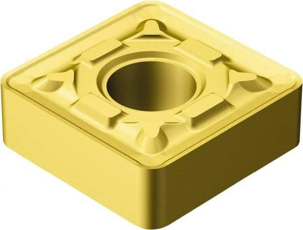 Sandvik Coromant - SNMG433 MR Grade 2015 Carbide Turning Insert - TiCN/Al2O3/TiN Finish, 90° Square, 1/2" Inscr Circle, 3/16" Thick, 3/64" Corner Radius - All Tool & Supply