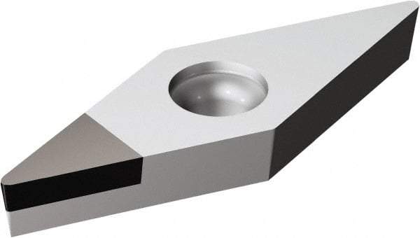 Sandvik Coromant - VCMW331 FP Grade CD10 Carbide Turning Insert - Uncoated, 35° Diamond, 3/8" Inscr Circle, 3/16" Thick, 1/64" Corner Radius - All Tool & Supply