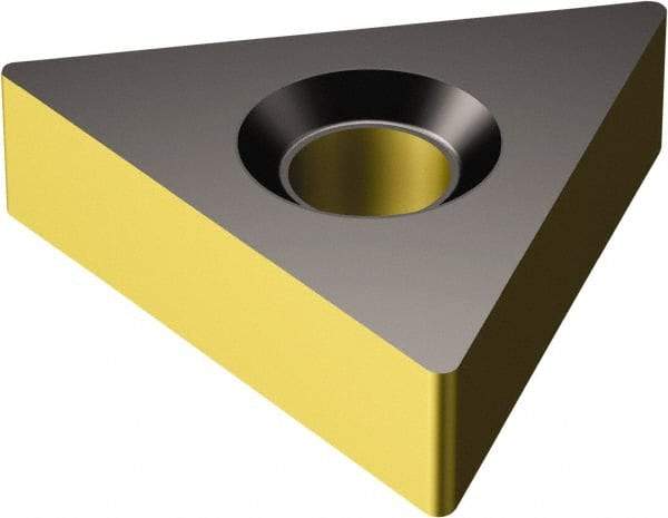 Sandvik Coromant - TNMA331 KR Grade 3225 Carbide Turning Insert - TiCN/AI2O3/TiN Finish, 60° Triangle, 3/8" Inscr Circle, 3/16" Thick, 1/64" Corner Radius - All Tool & Supply