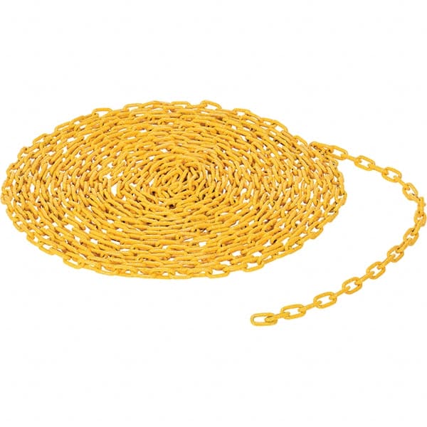 Vestil - Barrier Rope & Chain Type: Bollard; Chain Color: Yellow - All Tool & Supply