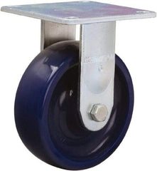 Hamilton - 6" Diam x 2" Wide x 7-1/2" OAH Top Plate Mount Rigid Caster - Polyurethane, 900 Lb Capacity, Sealed Precision Ball Bearing, 5 x 5-1/2" Plate - All Tool & Supply