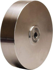 Hamilton - 8 Inch Diameter x 2 Inch Wide, Stainless Steel Caster Wheel - 1,100 Lb. Capacity, 2-1/4 Inch Hub Length, 3/4 Inch Axle Diameter, Plain Bore Bearing - All Tool & Supply